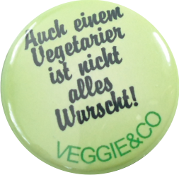 Veggie Wurscht Button - zum Schließen ins Bild klicken